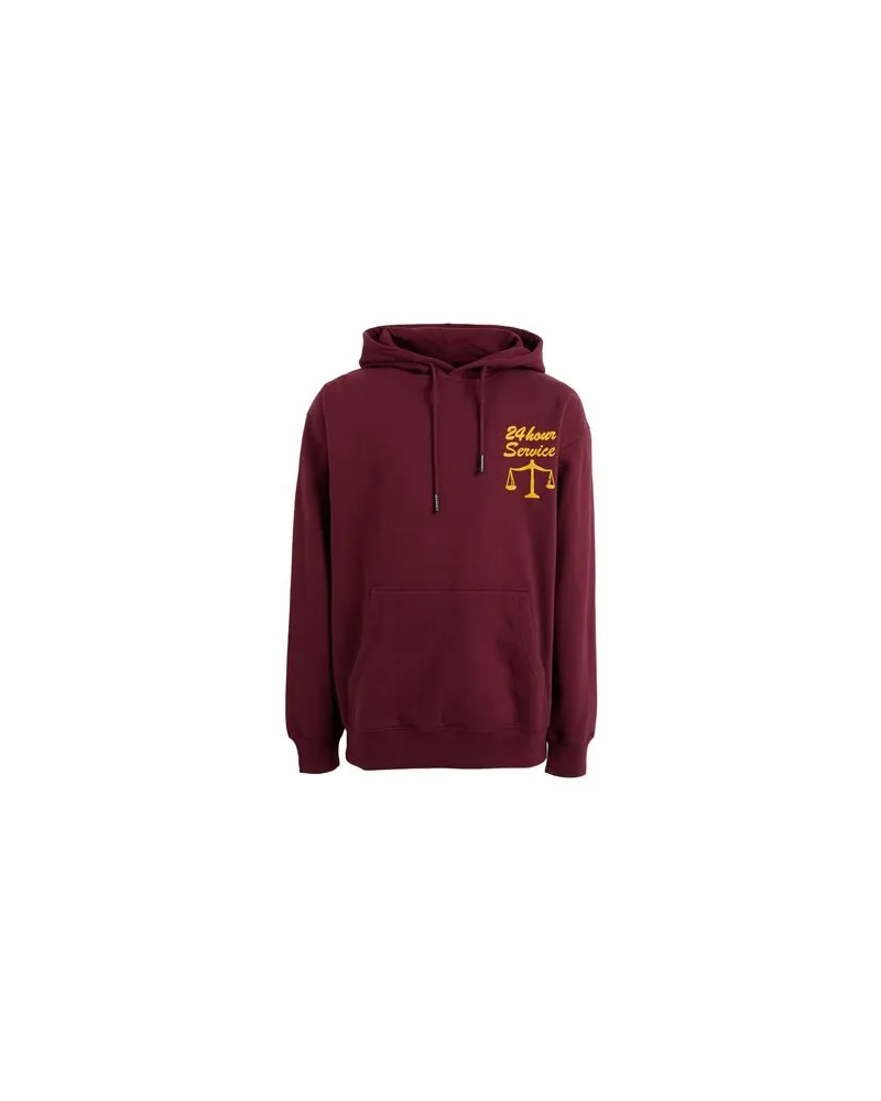Market 24 HR LAWYER SERVICE HOODIE  - TOPS - Sweatshirtsauf YOOX.COM Bordeaux