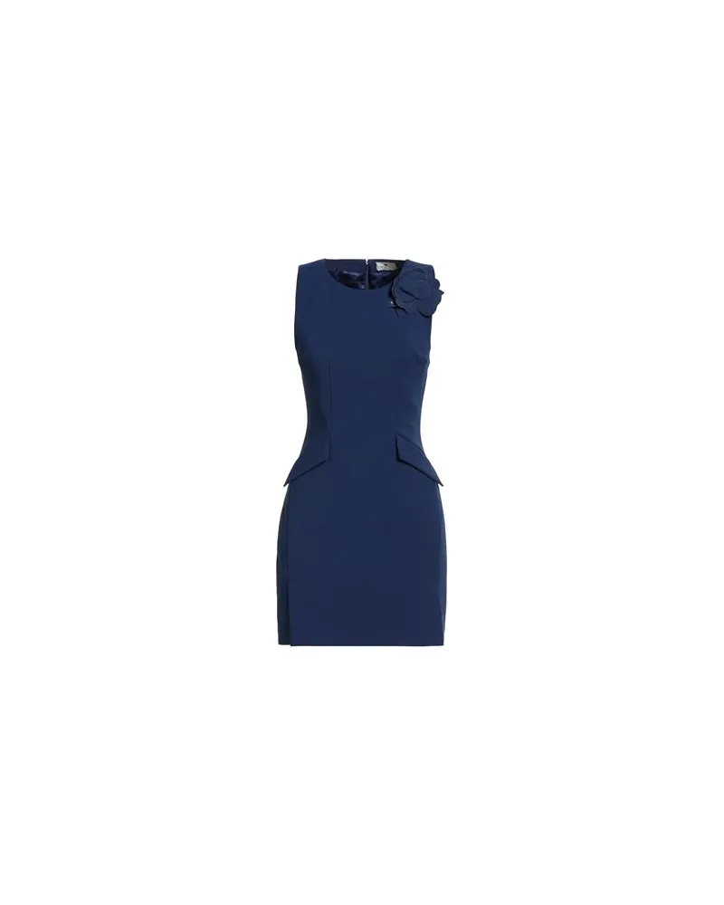 Elisabetta Franchi KLEIDER - Mini-Kleiderauf YOOX.COM Marineblau