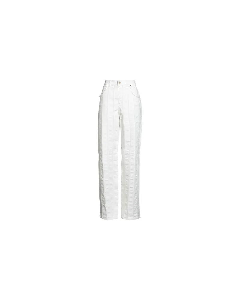 Blumarine HOSEN & RÖCKE - Jeanshosenauf YOOX.COM Weiß