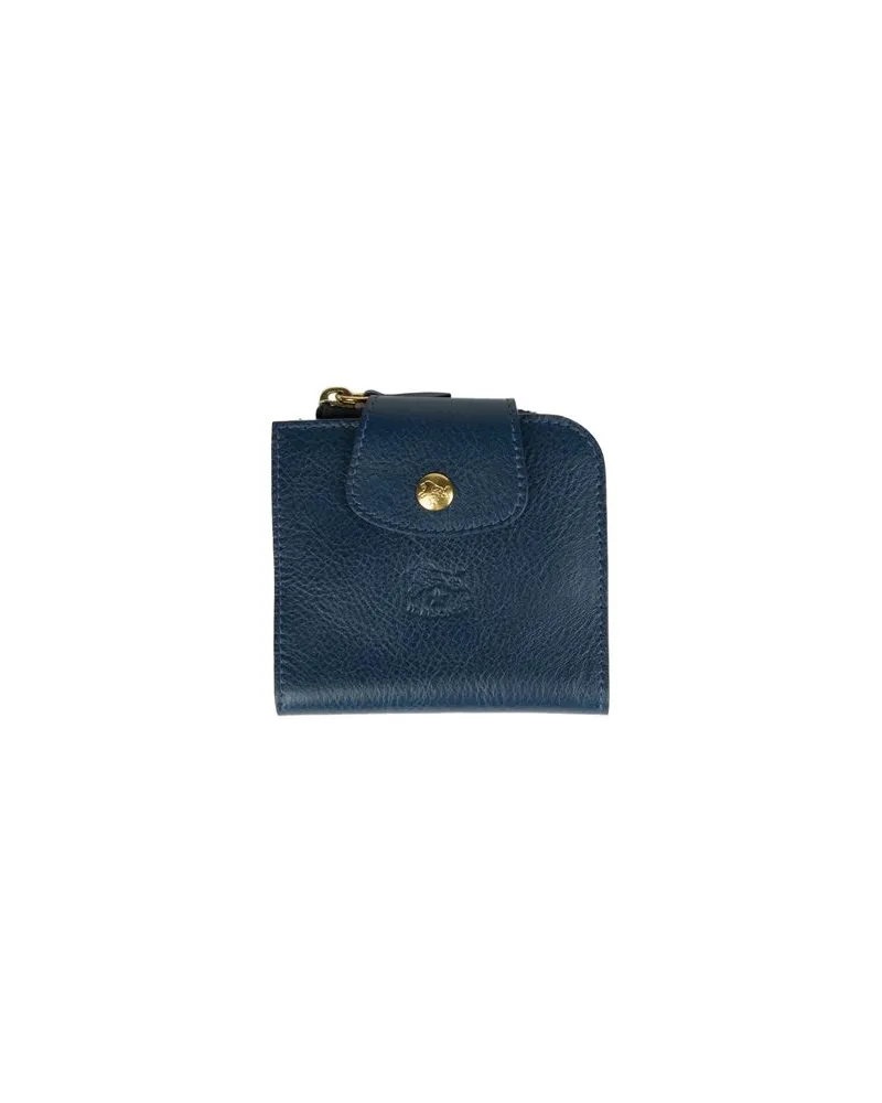 IL BISONTE Kleinlederwaren - Brieftaschenauf YOOX.COM Marineblau