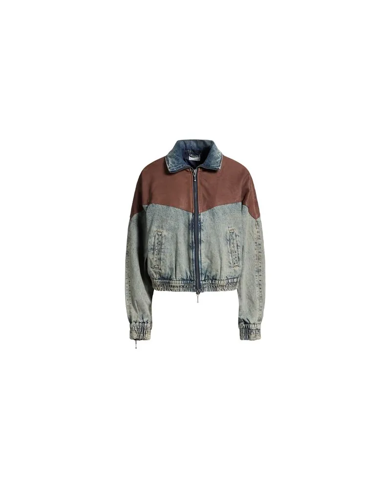 Guess JACKEN & MÄNTEL - Jeansjacken/Mäntelauf YOOX.COM Blau