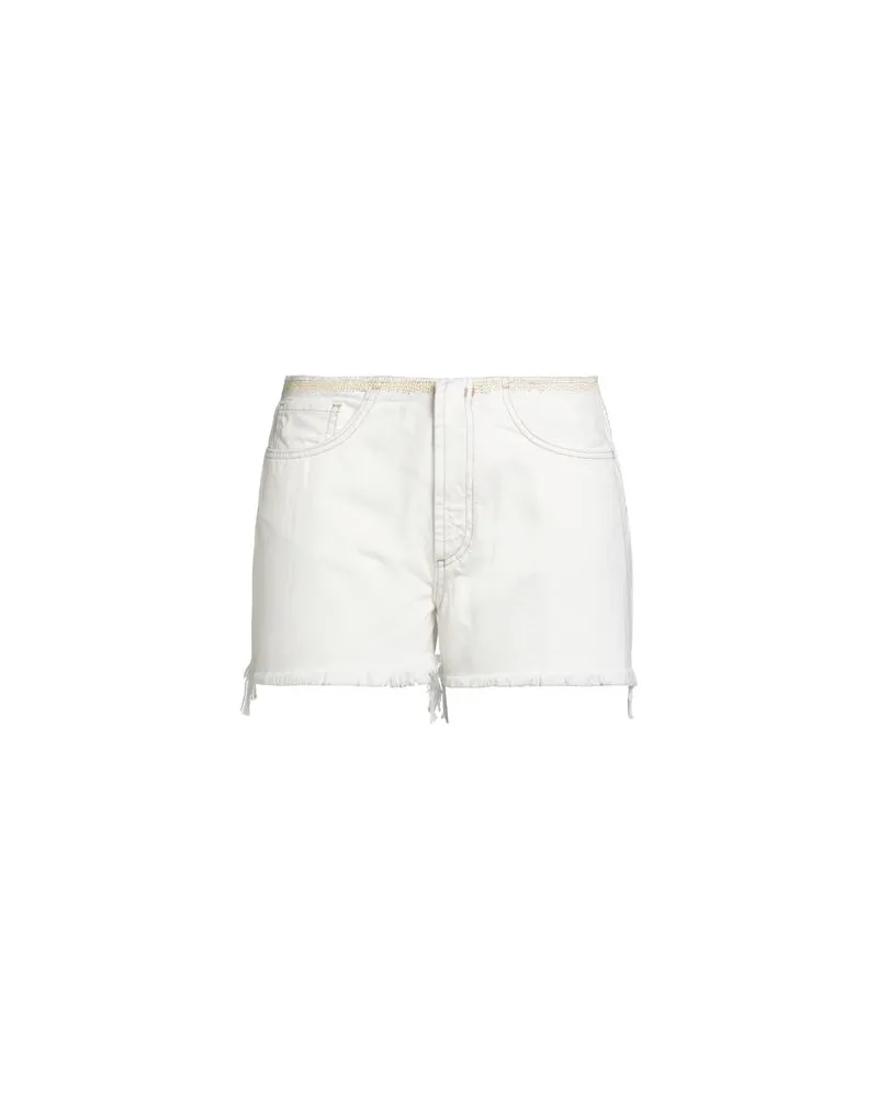 Liu Jo HOSEN & RÖCKE - Jeansshortsauf YOOX.COM Elfenbein