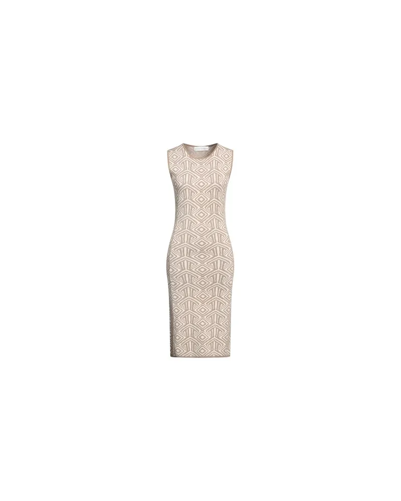 Skills & Genes KLEIDER - Midi-Kleiderauf YOOX.COM Beige