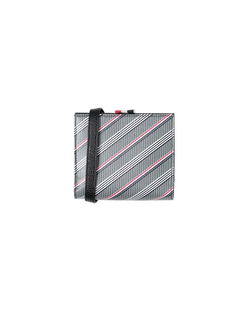 Thom Browne Kleinlederwaren - Portemonnaies mit Tragriemenauf YOOX.COM Grau