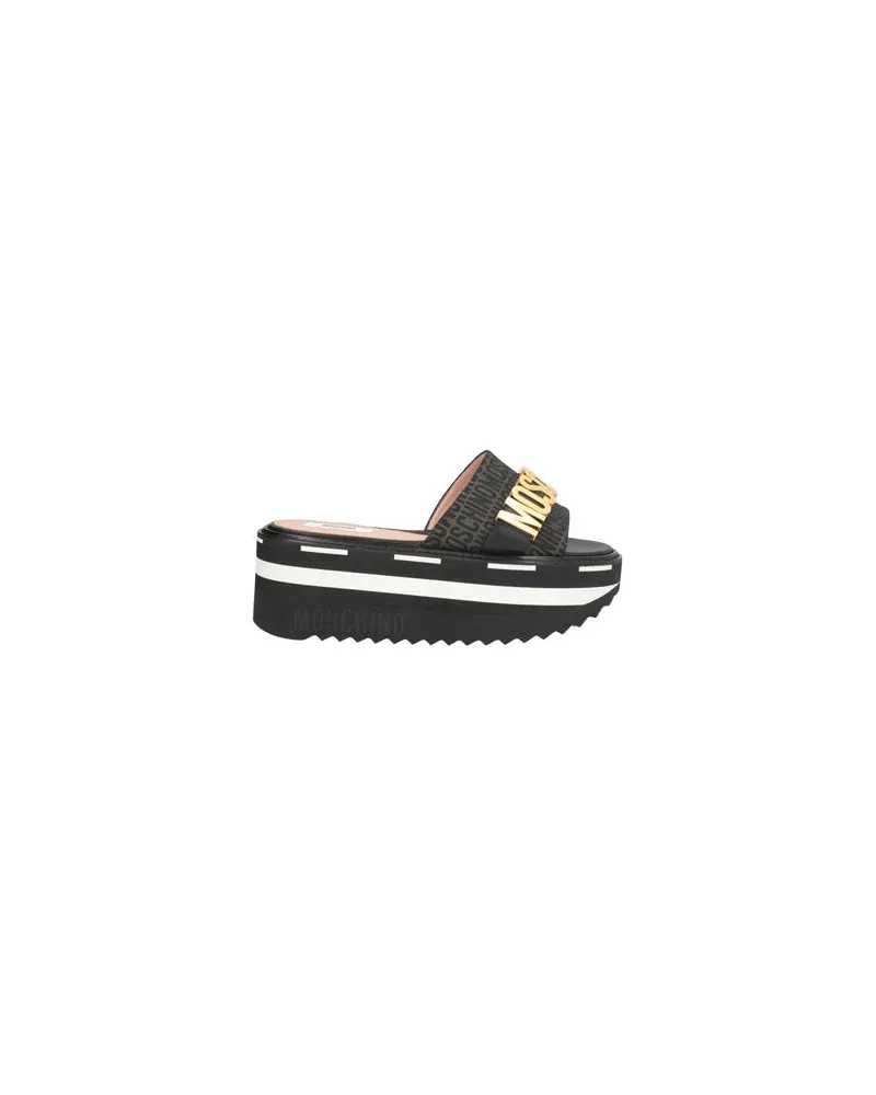 Moschino SCHUHE - Sandalenauf YOOX.COM Schwarz