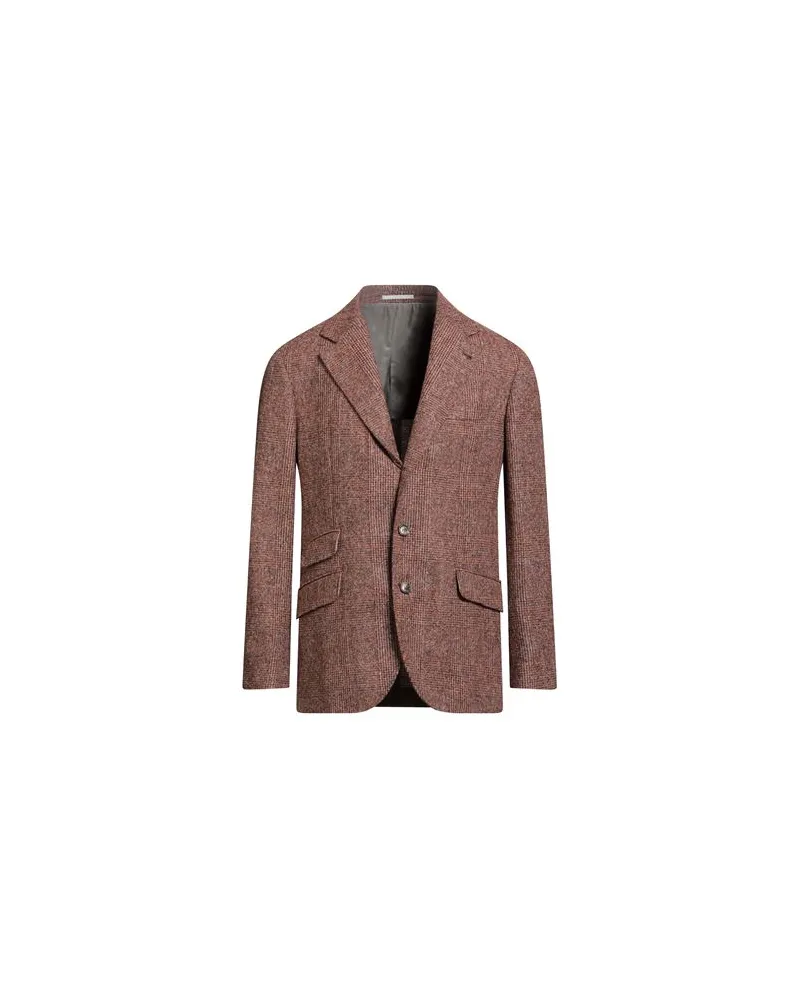 Brunello Cucinelli ANZÜGE und CO-ORDS - Blazersauf YOOX.COM Rostrot