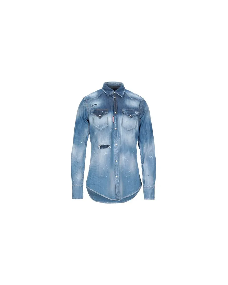 Dsquared2 TOPS - Jeanshemdenauf YOOX.COM Blau