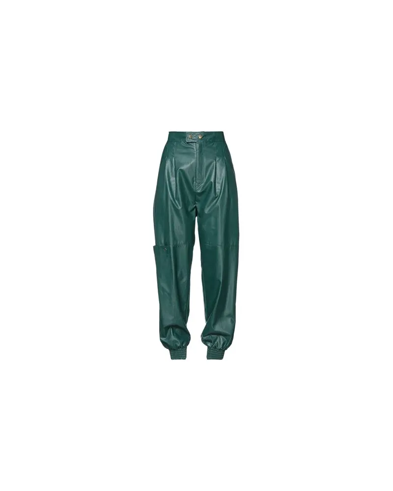 Twin-Set HOSEN & RÖCKE - Hosenauf YOOX.COM Dunkelgrün