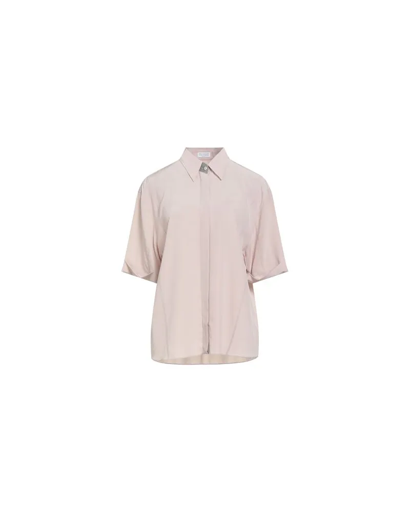 Brunello Cucinelli TOPS - Hemdenauf YOOX.COM Hellrosa