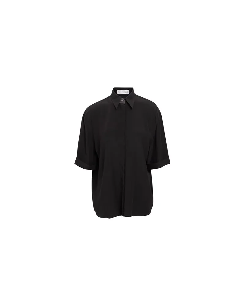 Brunello Cucinelli TOPS - Hemdenauf YOOX.COM Schwarz