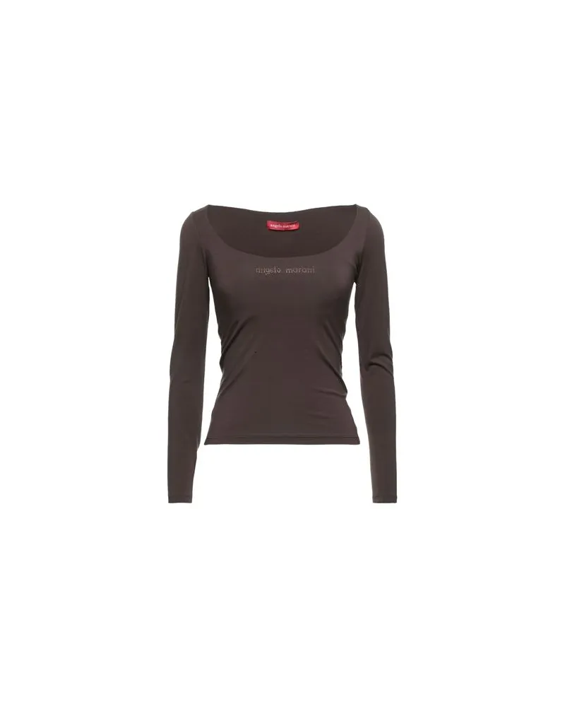 Angelo Marani TOPS - T-shirtsauf YOOX.COM Dunkelbraun