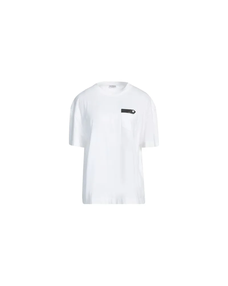 Brunello Cucinelli TOPS - T-shirtsauf YOOX.COM Weiß