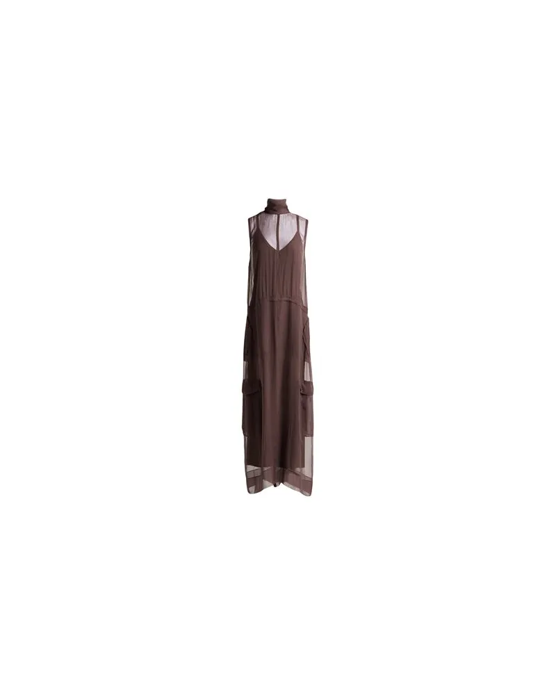 N° 21 KLEIDER - Maxi-Kleiderauf YOOX.COM Braun