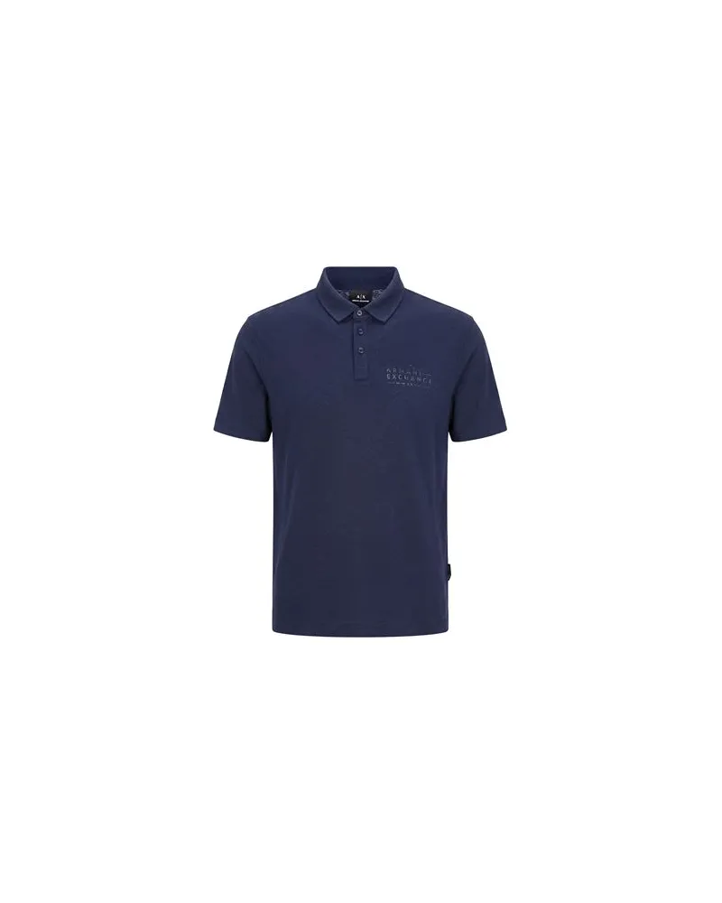 Armani Exchange TOPS - Poloshirtsauf YOOX.COM Nachtblau