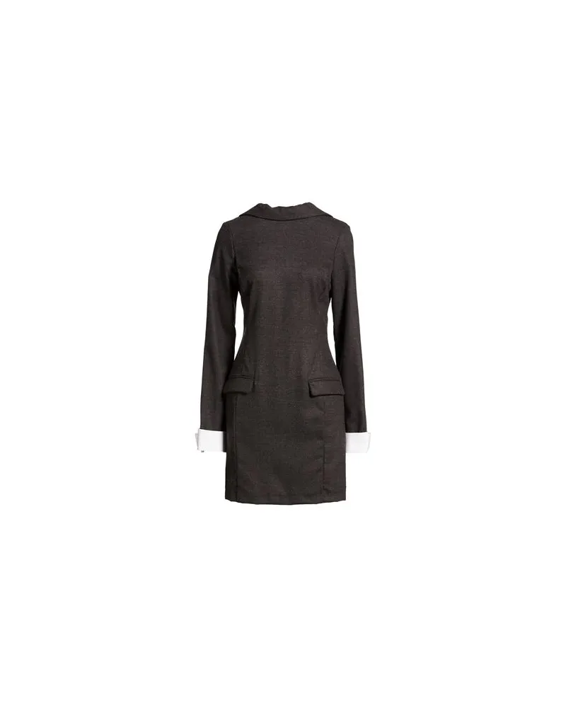 Semicouture KLEIDER - Mini-Kleiderauf YOOX.COM Braungrau