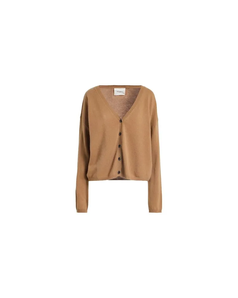 Lisa Yang STRICKWAREN - Strickjackenauf YOOX.COM Kamel