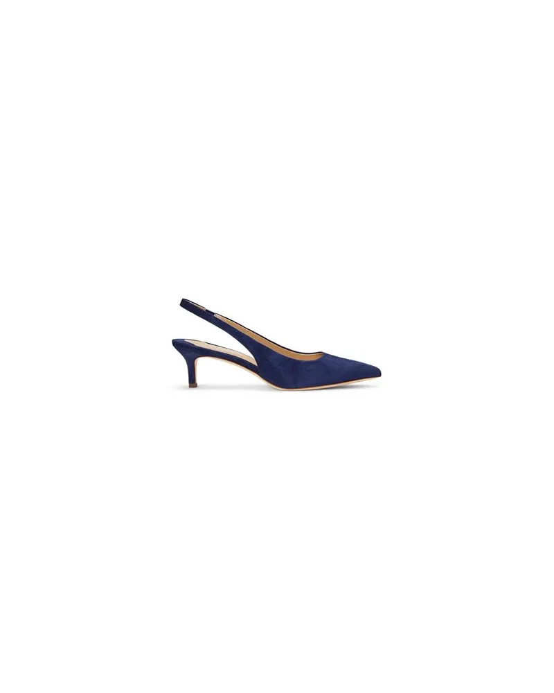 Ralph Lauren LOLAH II SUEDE SLINGBACK PUMP  - SCHUHE - Pumpsauf YOOX.COM Marineblau