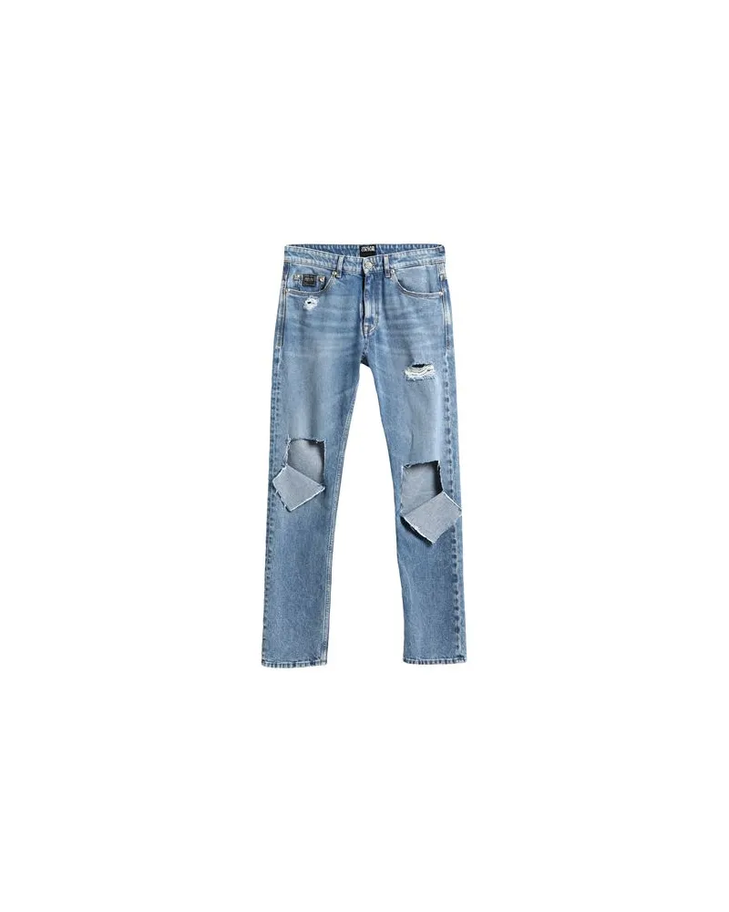 Versace Jeans HOSEN & RÖCKE - Jeanshosenauf YOOX.COM Blau