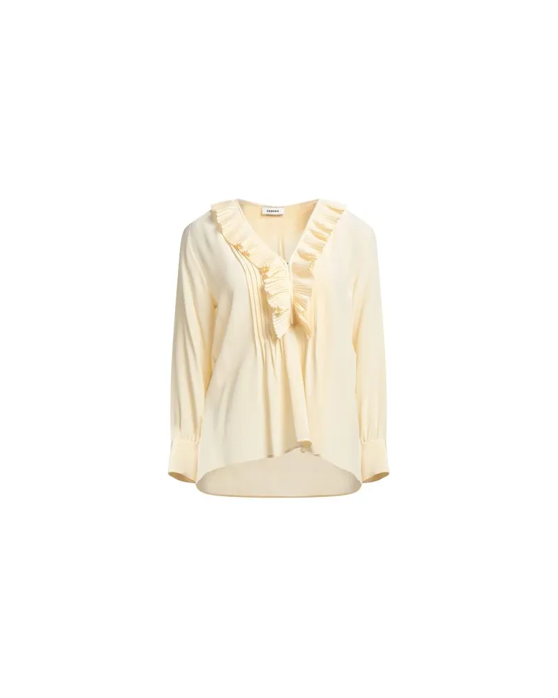 Sandro TOPS - Hemdenauf YOOX.COM Pastellgelb