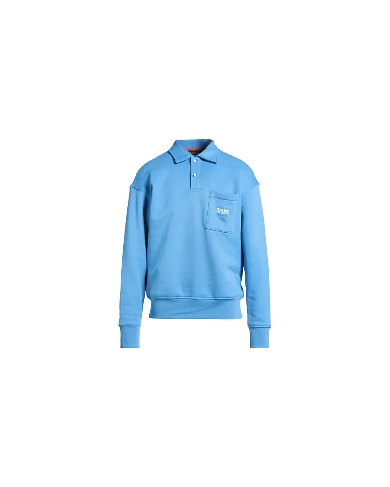Napapijri B-MIRAAT POLO LS - TOPS - Poloshirtsauf YOOX.COM Hellblau
