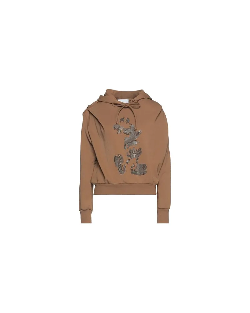 Brand Unique TOPS - Sweatshirtsauf YOOX.COM Khaki