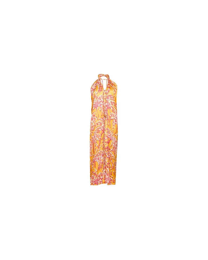 Poupette St Barth KLEIDER - Midi-Kleiderauf YOOX.COM Gelb