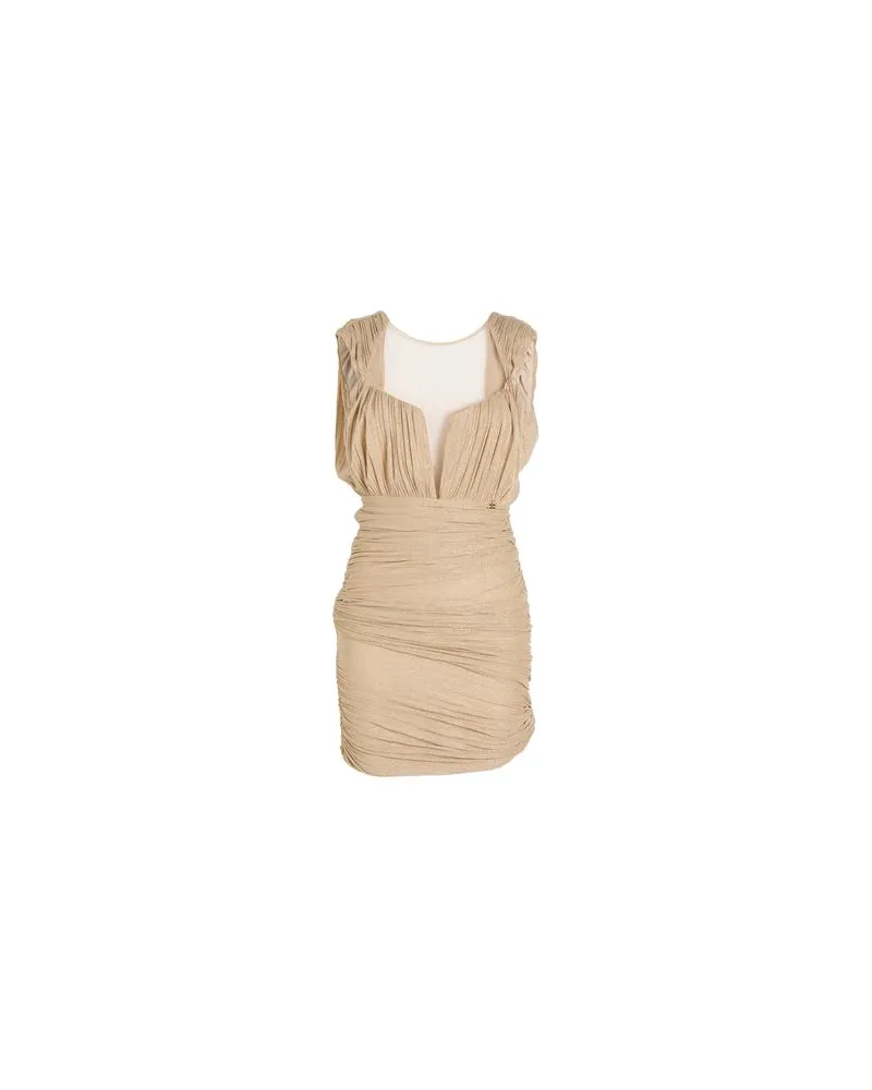 Elisabetta Franchi KLEIDER - Mini-Kleiderauf YOOX.COM Beige