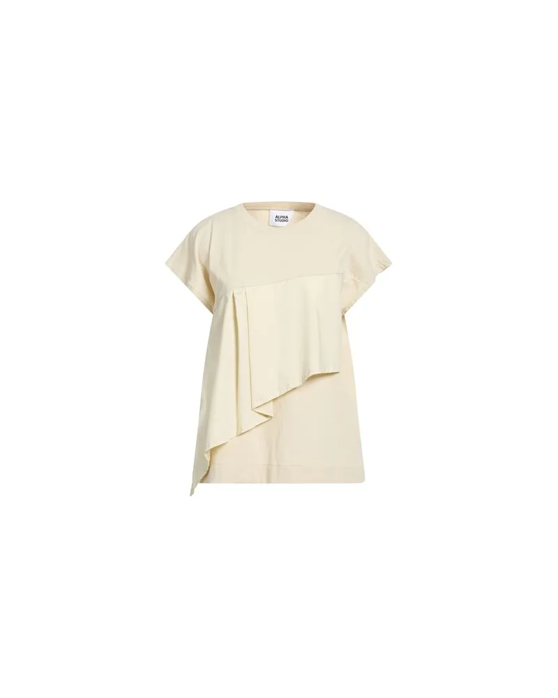 Alpha Studio TOPS - T-shirtsauf YOOX.COM Beige