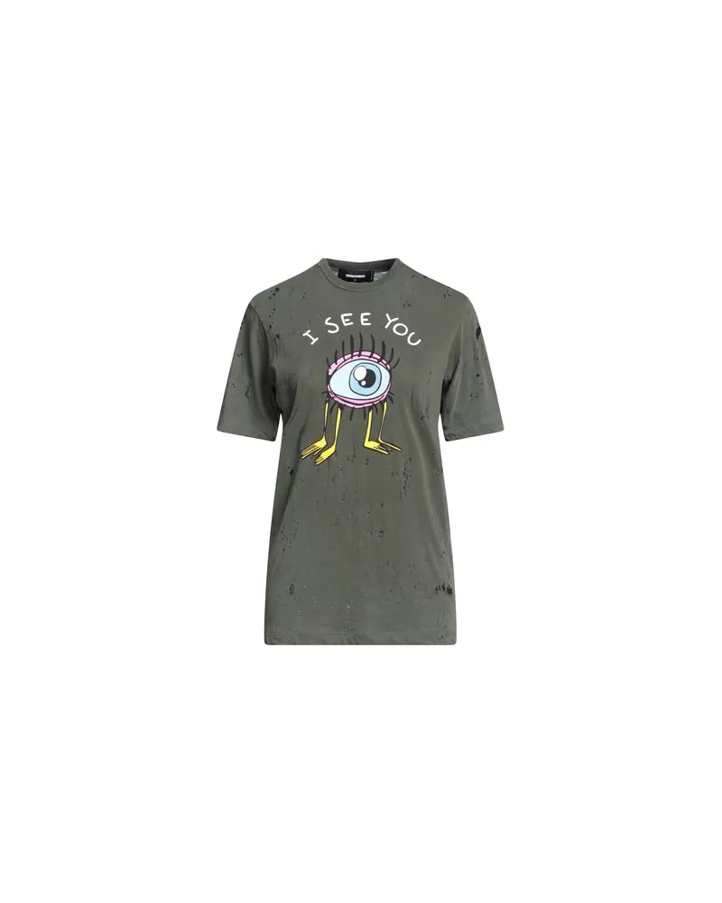 Dsquared2 TOPS - T-shirtsauf YOOX.COM Militärgrün