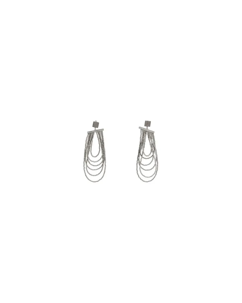 Brunello Cucinelli SCHMUCK und UHREN - Ohrringeauf YOOX.COM Silber