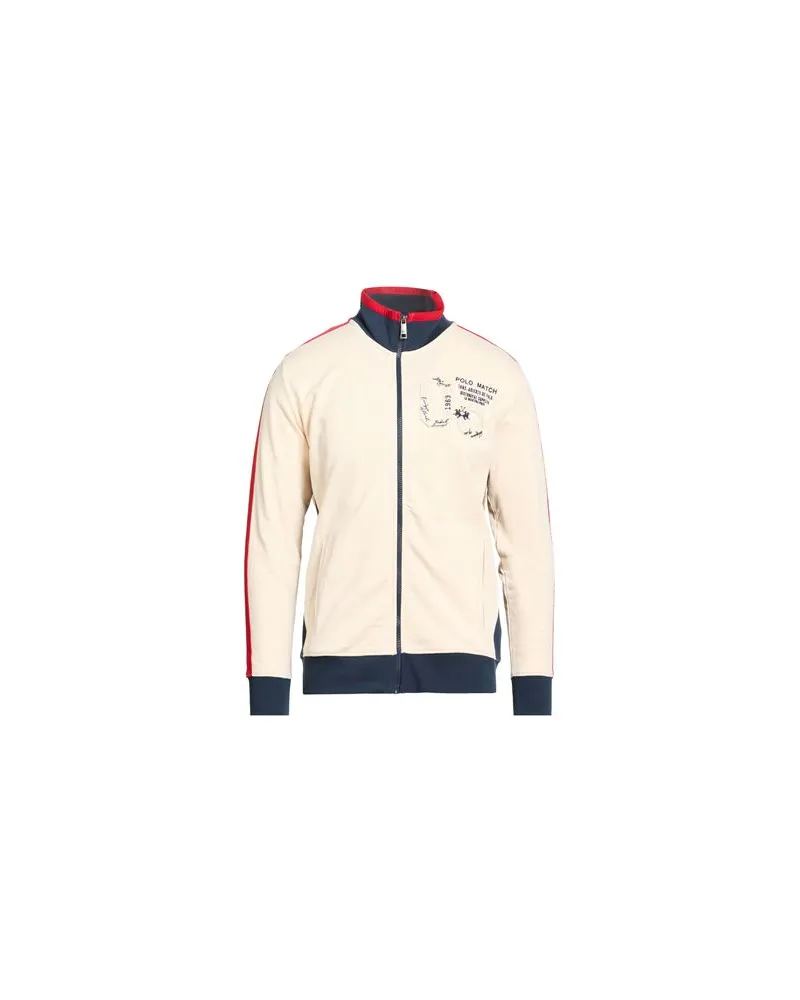 La Martina TOPS - Sweatshirtsauf YOOX.COM Cremeweiß