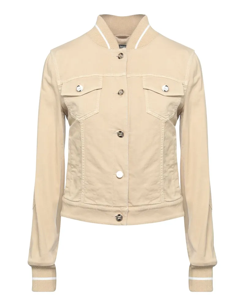 A.Testoni Jeansjacke/-mantel Sand