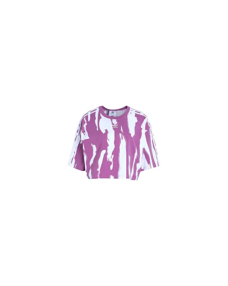 adidas TSHIRT CROP AOP   - TSHIRT CROP AOP - TOPS - T-shirtsauf YOOX.COM Violett