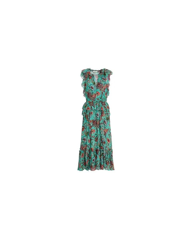 Ulla Johnson KLEIDER - Midi-Kleiderauf YOOX.COM Smaragdgrün