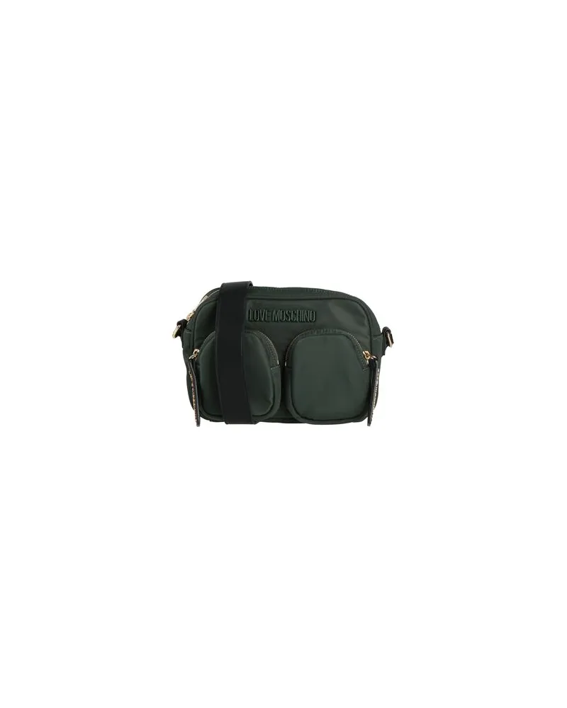 Moschino TASCHEN - Umhängetascheauf YOOX.COM Dunkelgrün