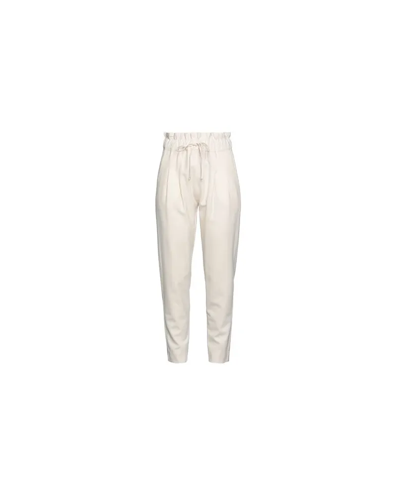 D.EXTERIOR HOSEN & RÖCKE - Hosenauf YOOX.COM Cremeweiß