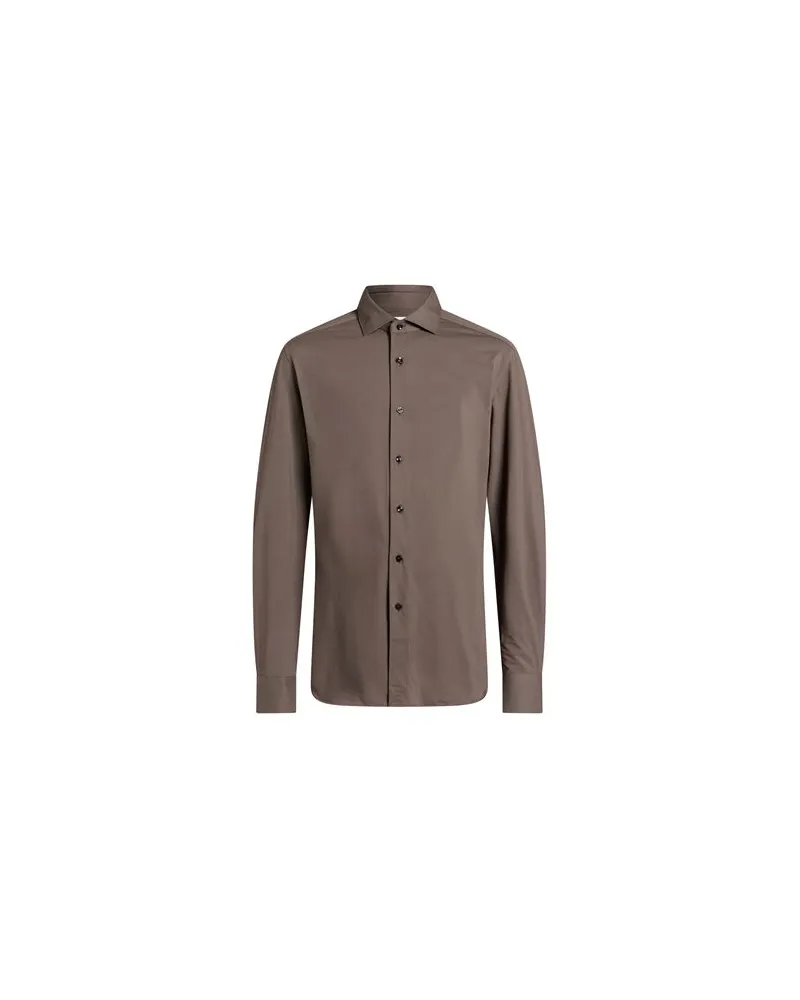 XACUS TOPS - Hemdenauf YOOX.COM Dunkelbraun