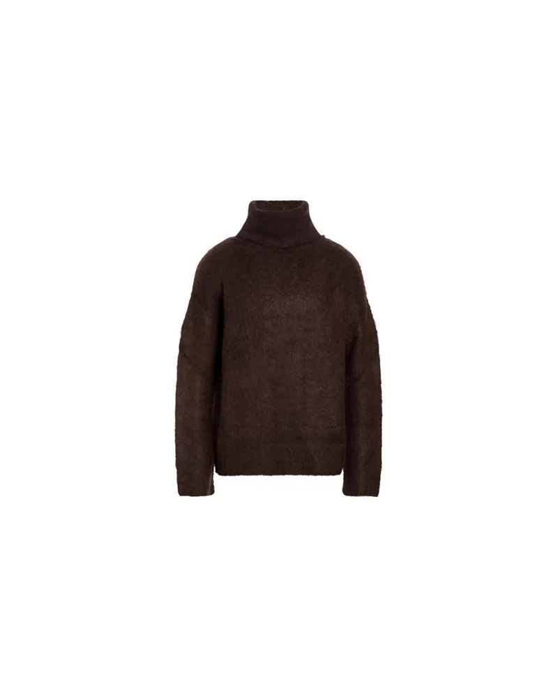 Uma Wang STRICKWAREN - Rollkragenpulloverauf YOOX.COM Dunkelbraun