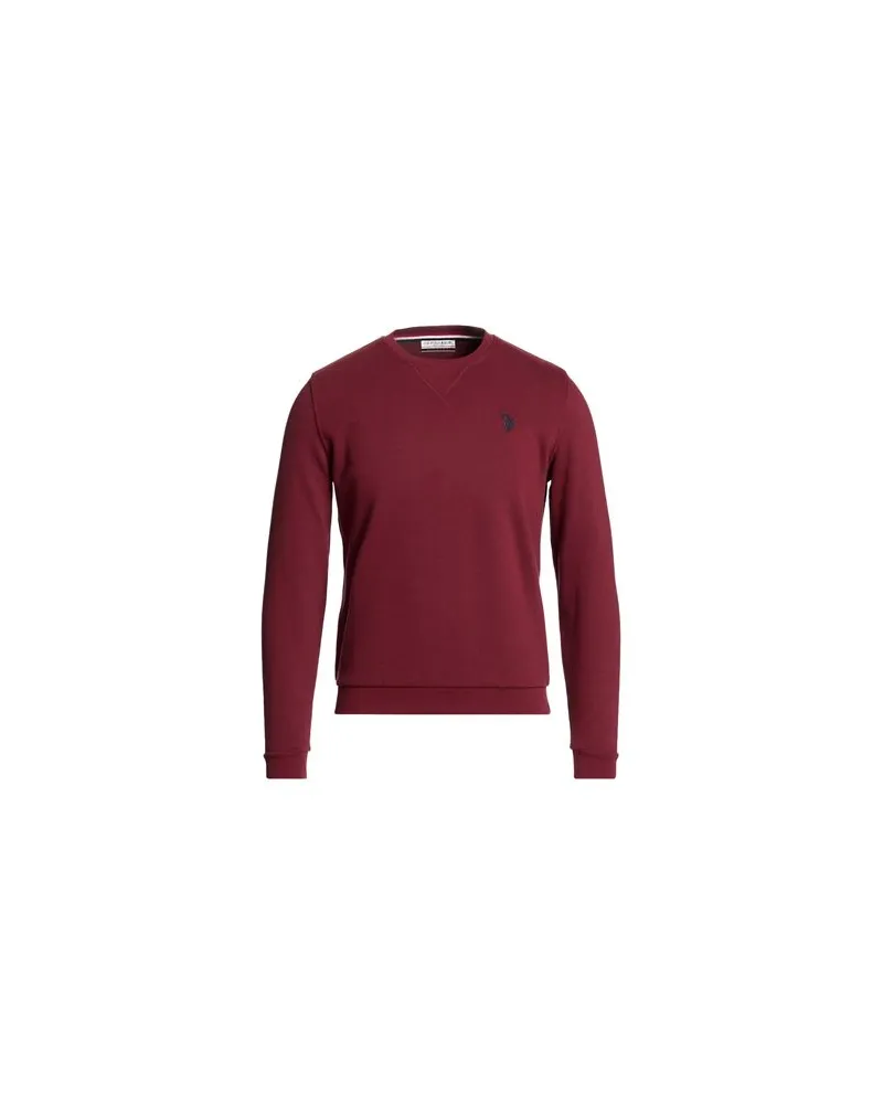 U.S. Polo Assn.  U POLO ASSN. - TOPS - Sweatshirtsauf YOOX.COM Bordeaux