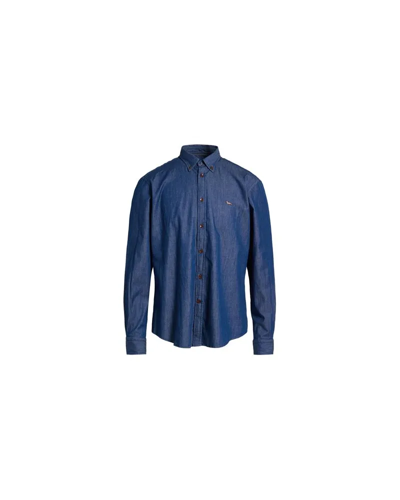Harmont & Blaine TOPS - Jeanshemdenauf YOOX.COM Blau