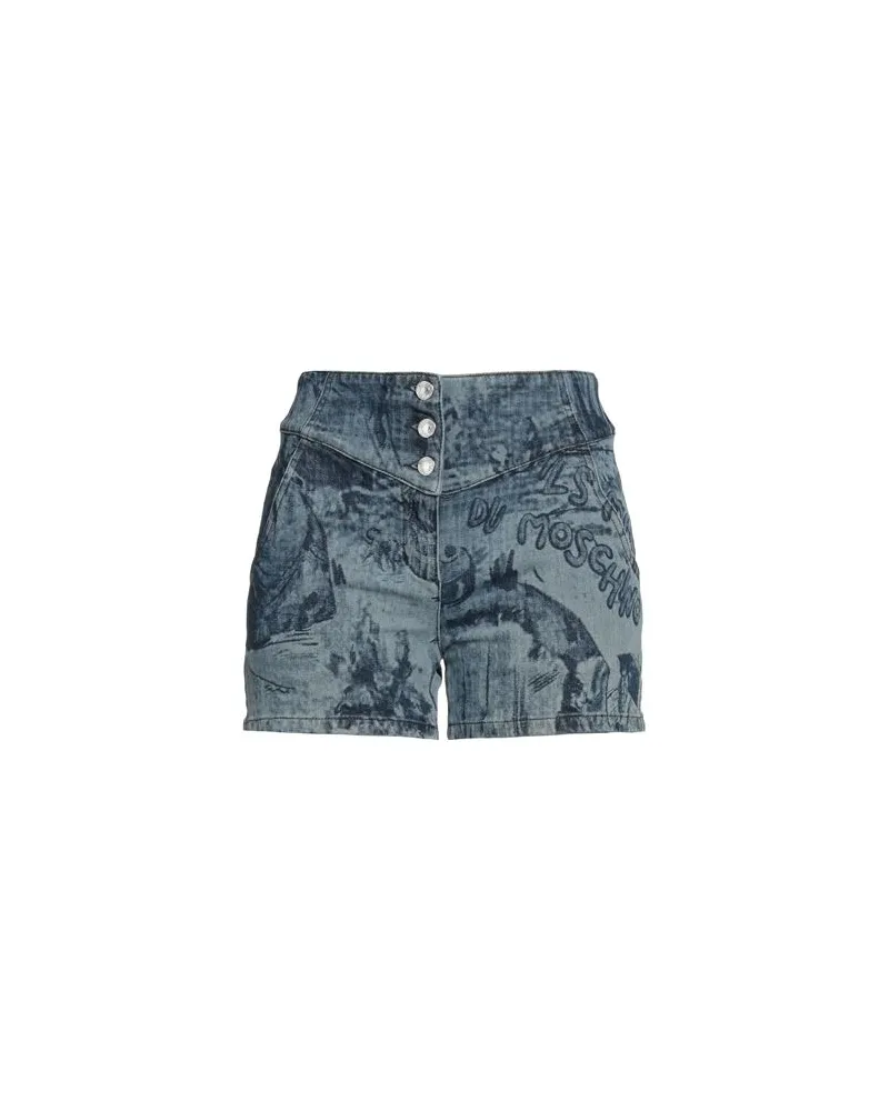 Moschino HOSEN & RÖCKE - Jeansshortsauf YOOX.COM Blau