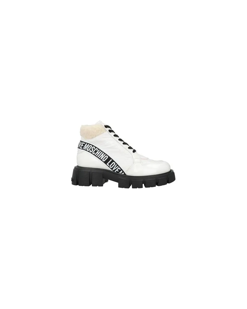 Moschino SCHUHE - Stiefelettenauf YOOX.COM Weiß
