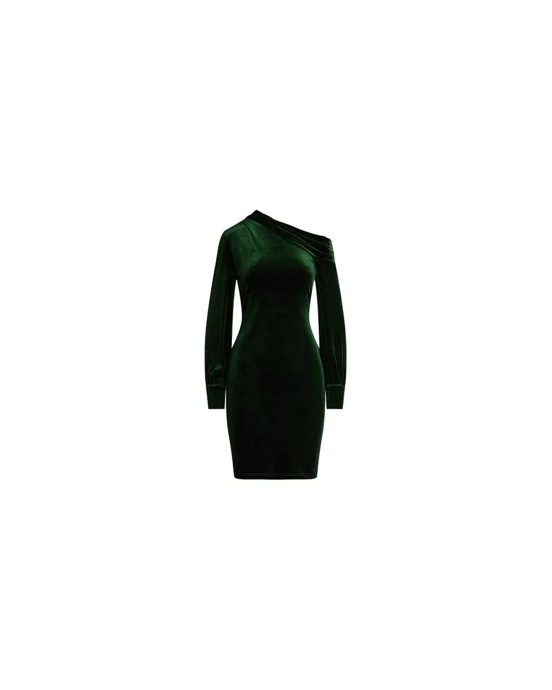 Ralph Lauren Velvet One-Shoulder Dress - KLEIDER - Mini-Kleiderauf YOOX.COM Smaragdgrün