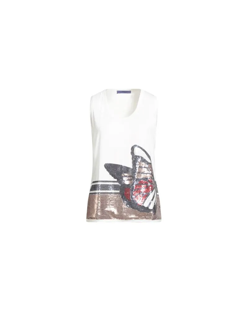 Blue Les Copains TOPS - T-shirtsauf YOOX.COM Weiß