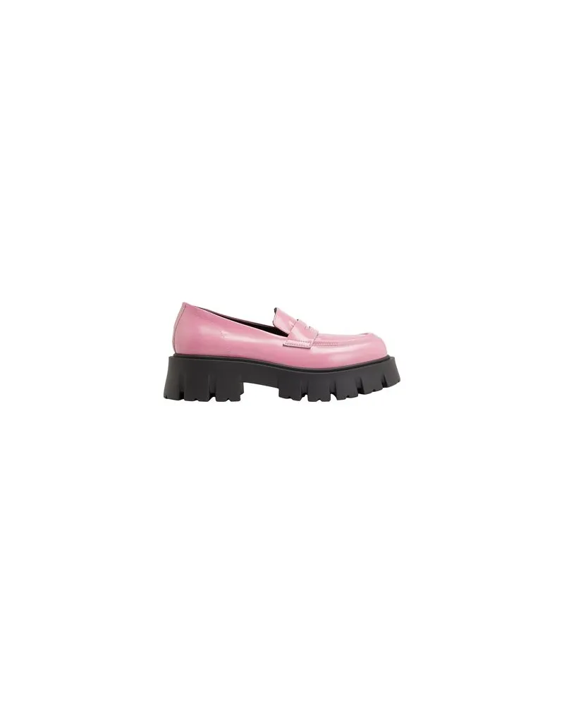 8 by Yoox ABRADED LEATHER CHUNKY LOAFER  - SCHUHE - Mokassinsauf YOOX.COM Rosa