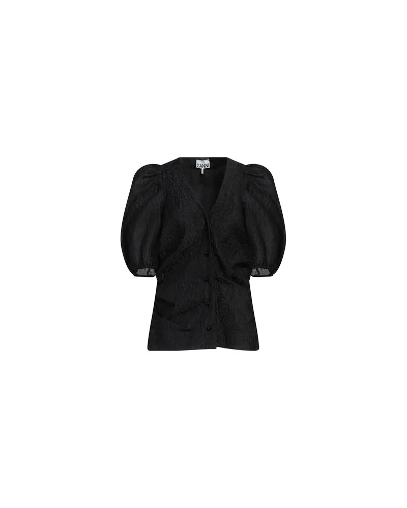 Ganni TOPS - Hemdenauf YOOX.COM Schwarz