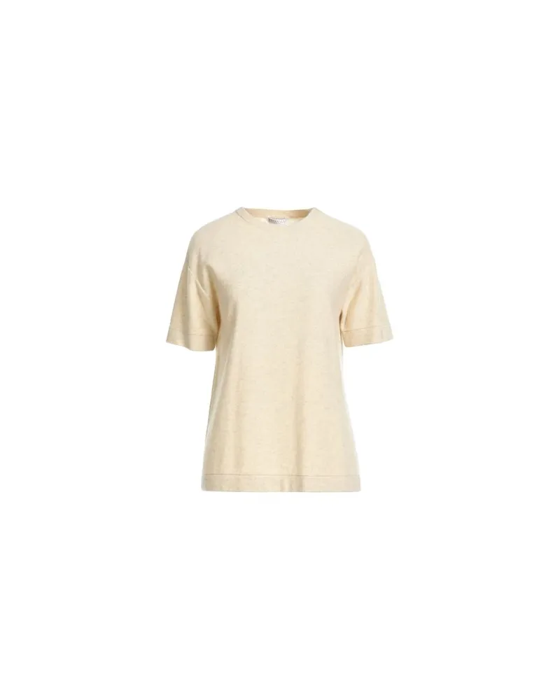 Brunello Cucinelli STRICKWAREN - Pulloverauf YOOX.COM Pastellgelb