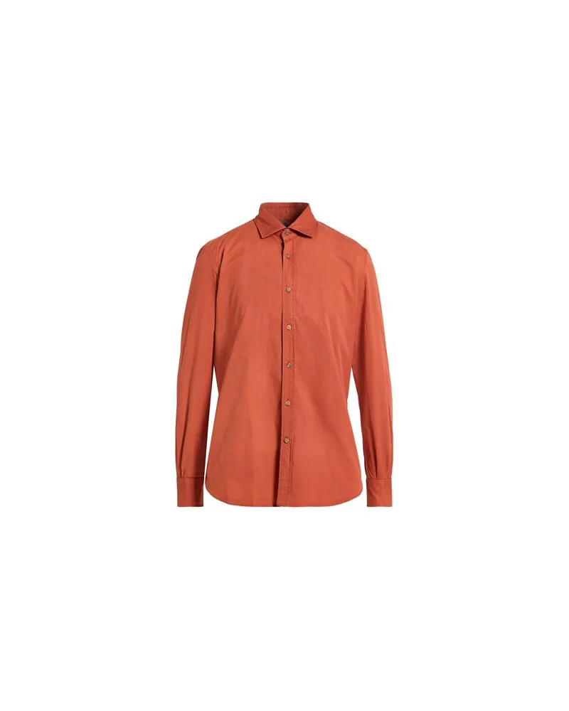 MAZZARELLI BLU - TOPS - Hemdenauf YOOX.COM Rostrot