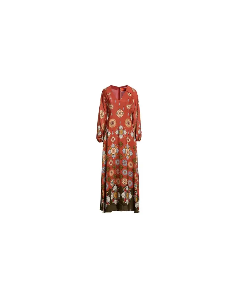 La DoubleJ KLEIDER - Maxi-Kleiderauf YOOX.COM Rostrot