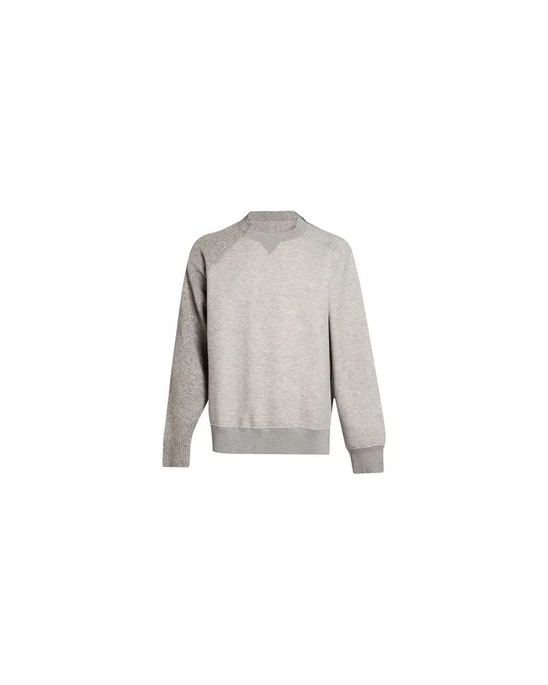 Sacai TOPS - Sweatshirtsauf YOOX.COM Hellgrau